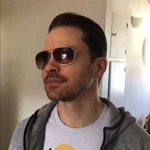 Oliver Peoples Aviator Sunglasses